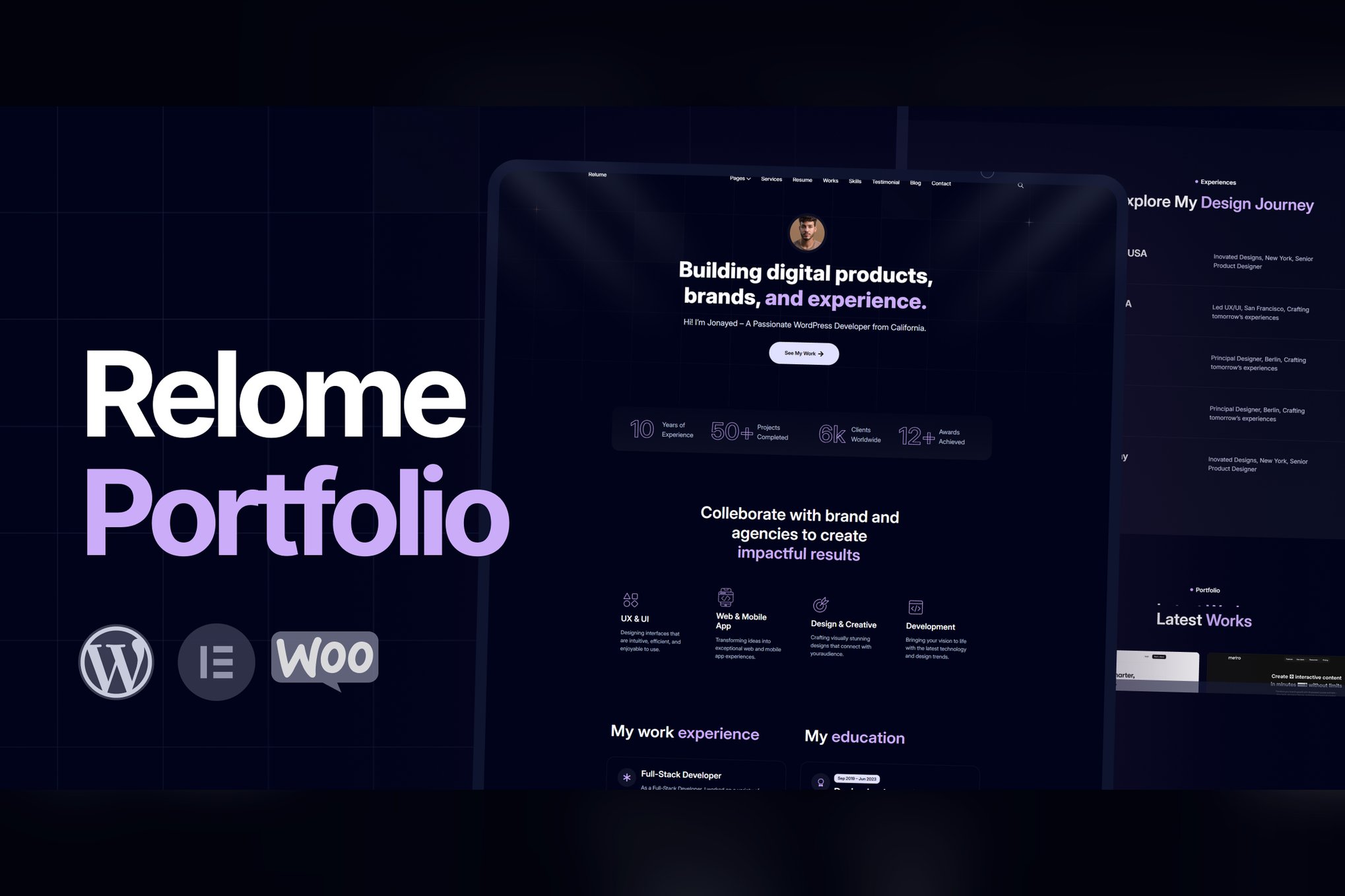 Relome - Personal Portfolio WordPress Theme 1.0