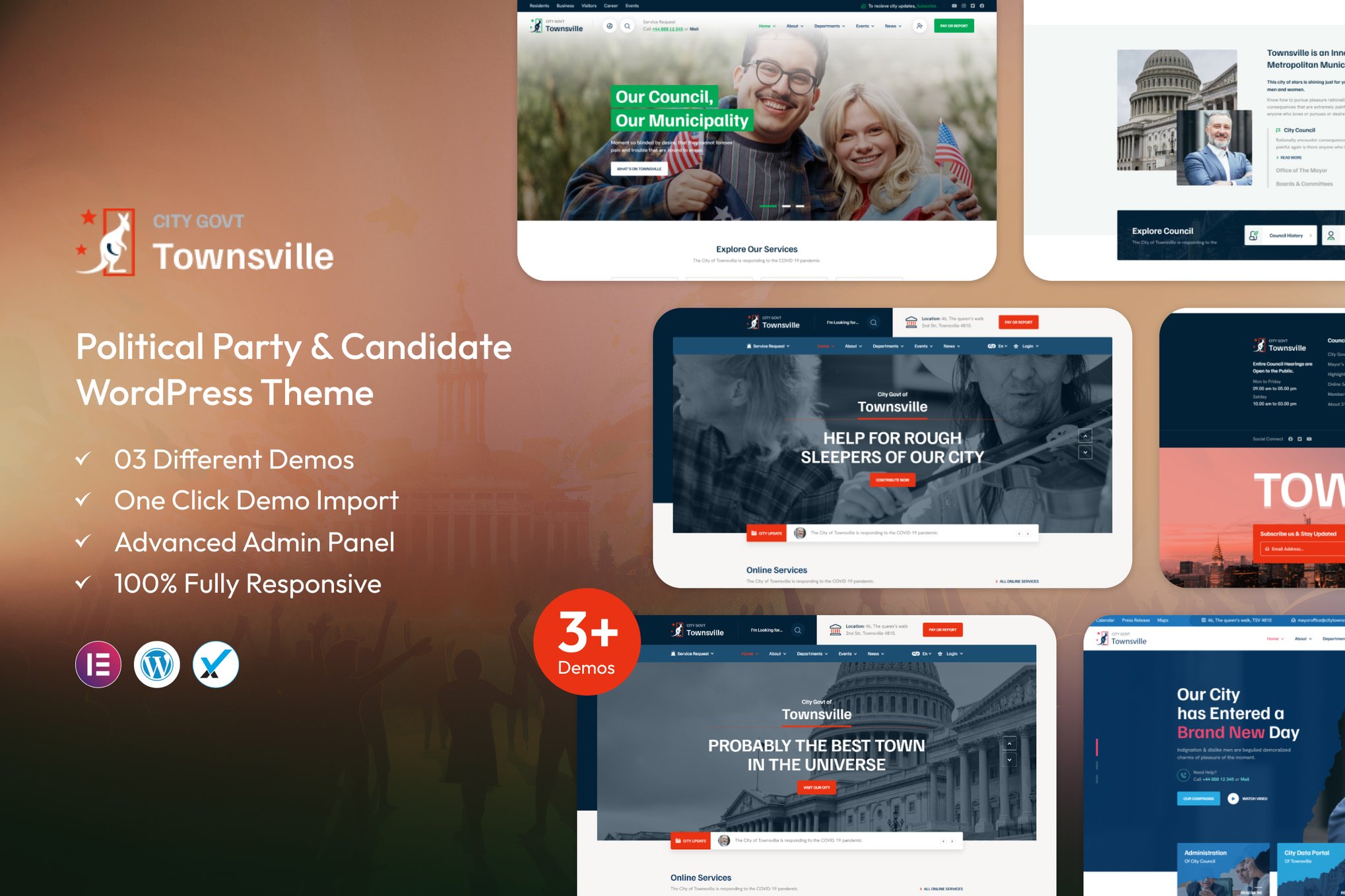 TownsVille - Political Party WordPress Theme 1.2