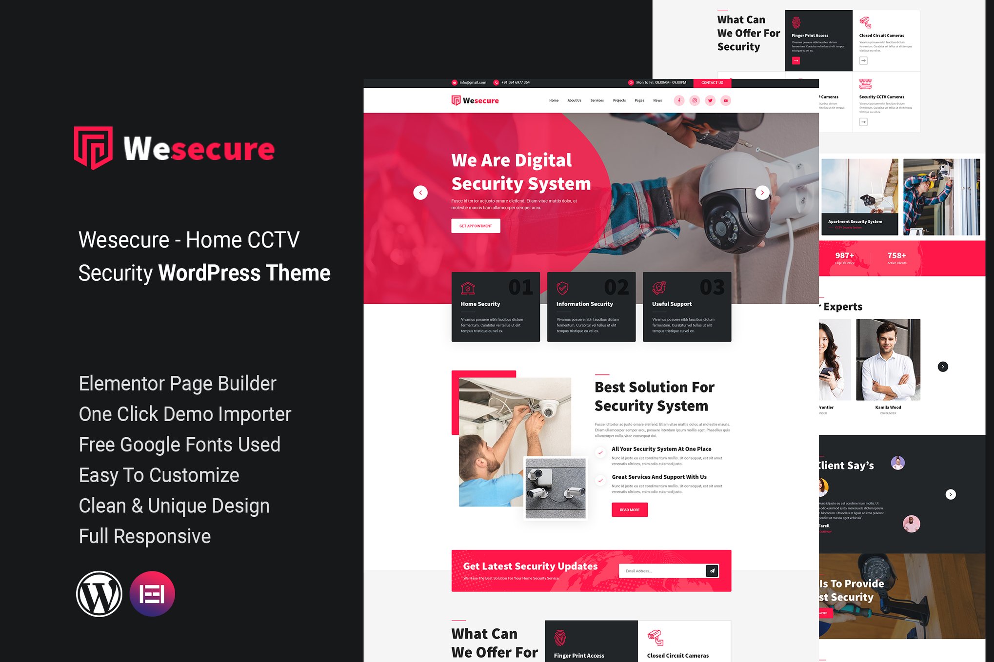 Wesecure – Home Security WordPress Theme 1.1.0