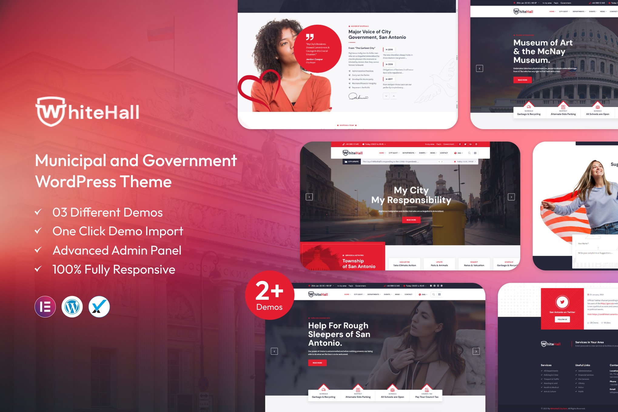 White Hall - Municipal Government WordPress Theme 1.6