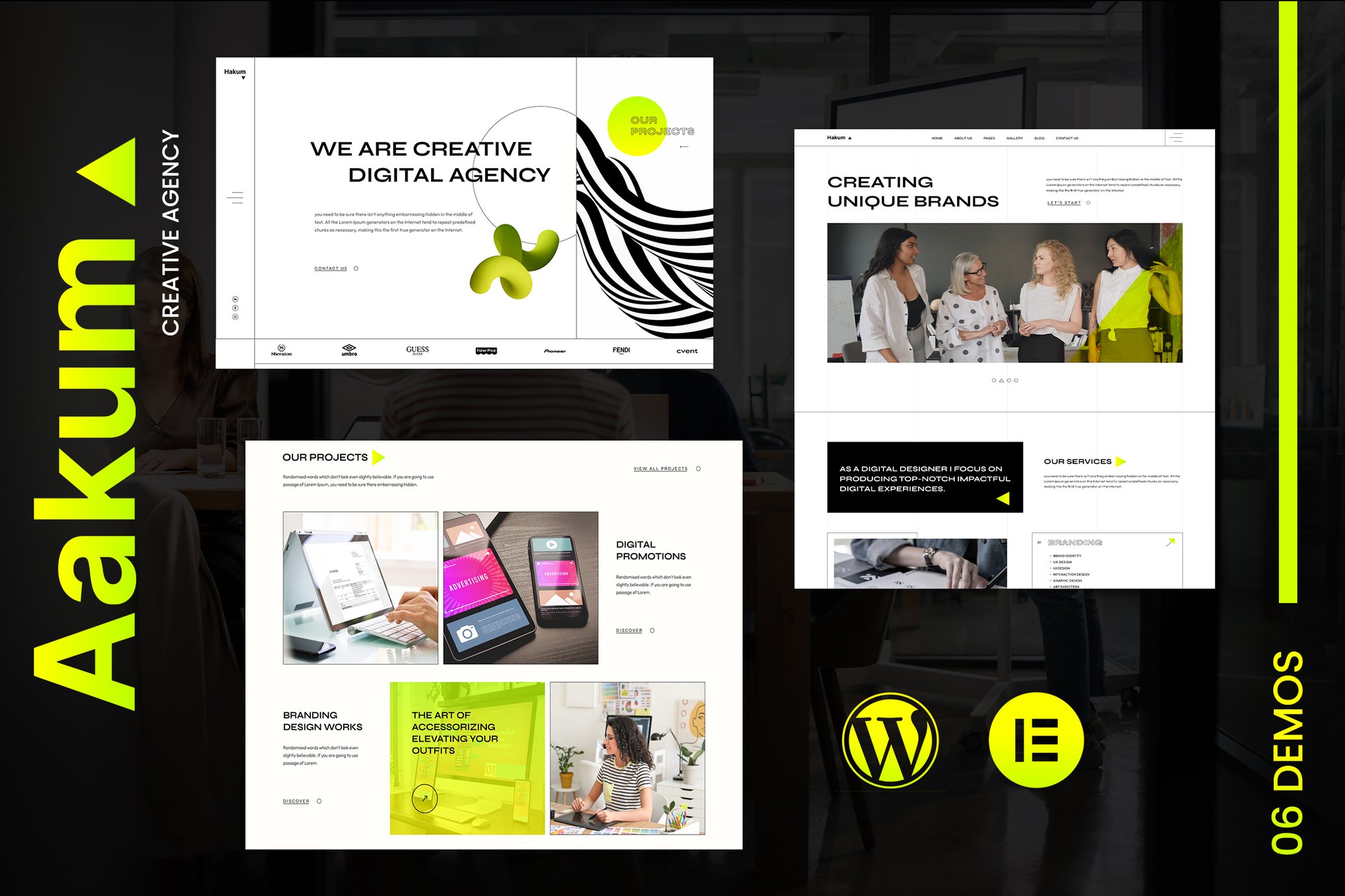 Aakum - Creative Agency WordPress Theme 1.0.9