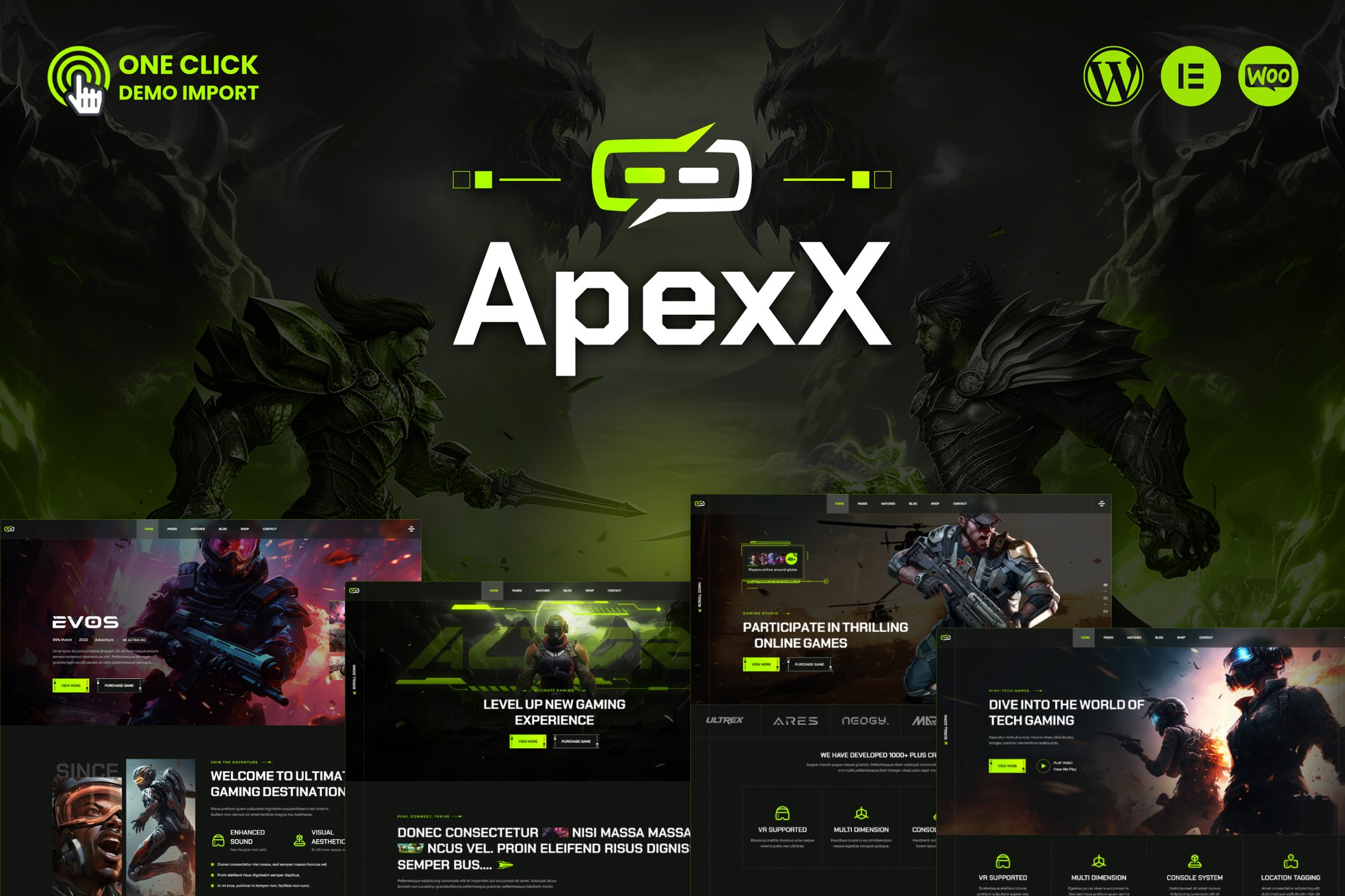 ApexX - Esports & Gaming WordPress Theme 1.0.6
