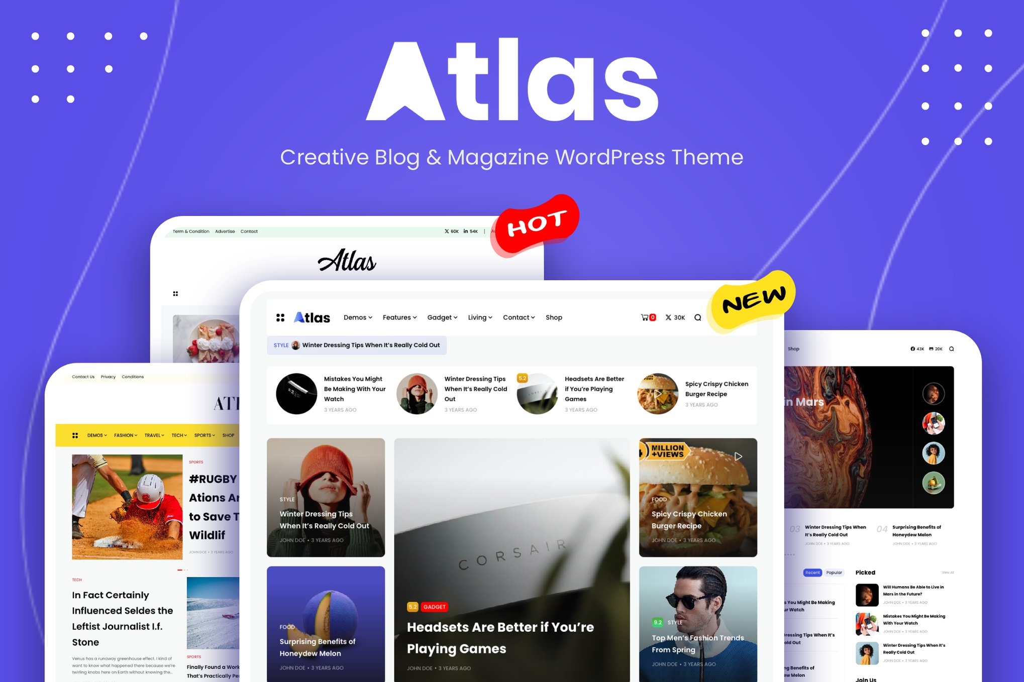 Atlas - Creative Blog & News WordPress Theme 2.2.0