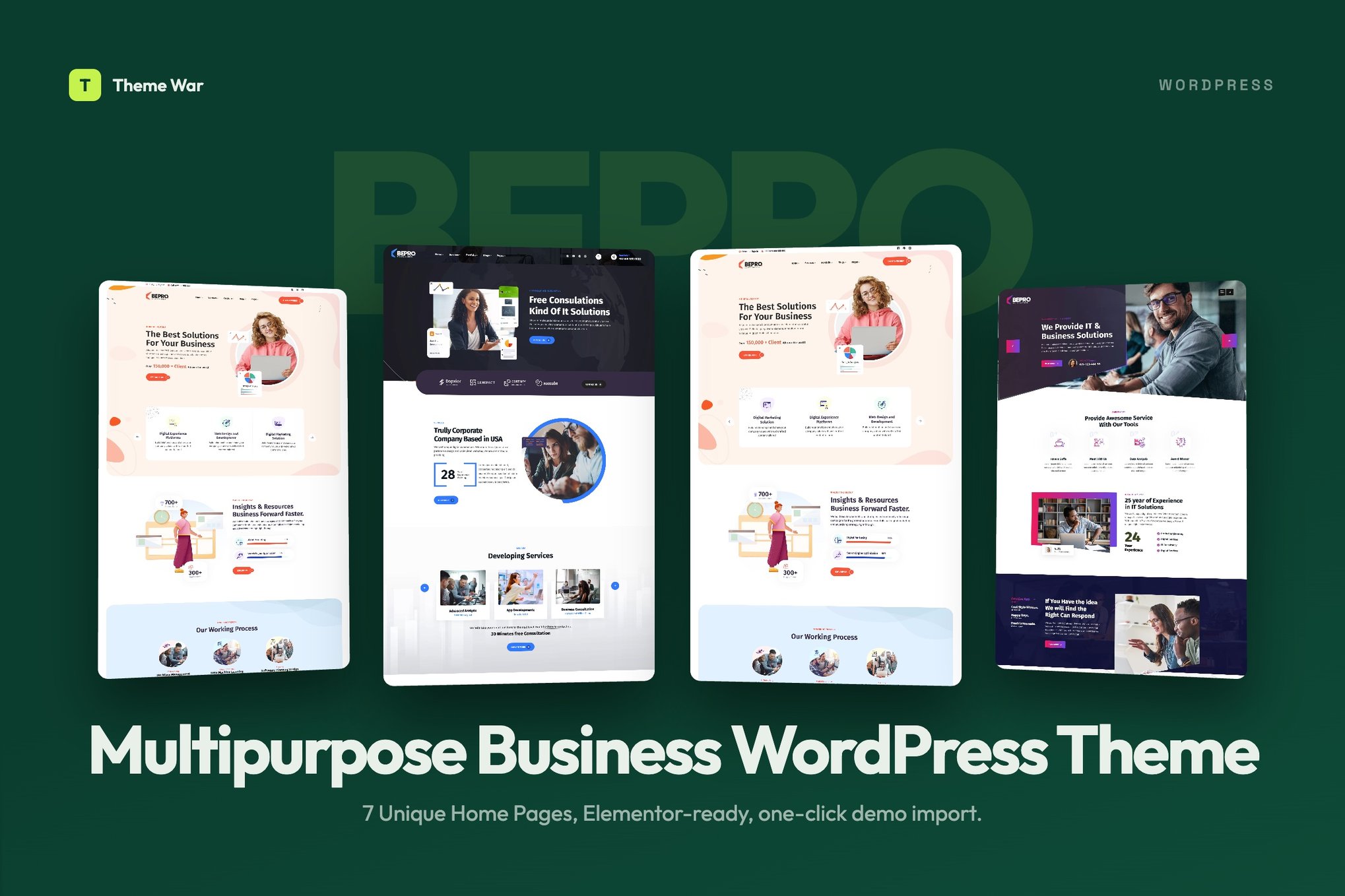 Bepro - Multipurpose Business WordPress Theme 1.0.3