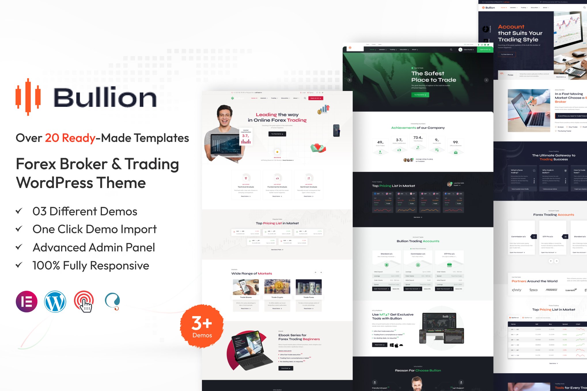 Bullion - Forex Broker & Trading WordPress Theme 1.3