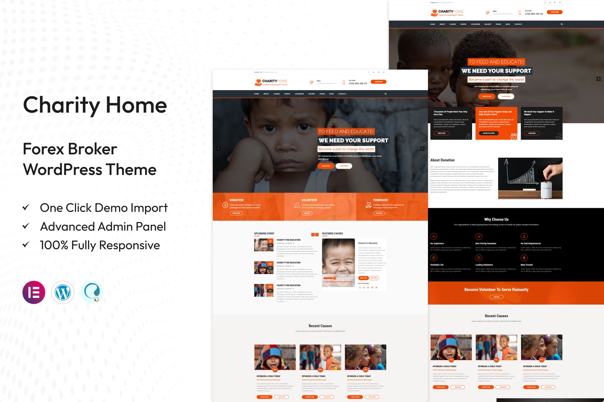 Charity Home - Fundraising WordPress Theme 1.5