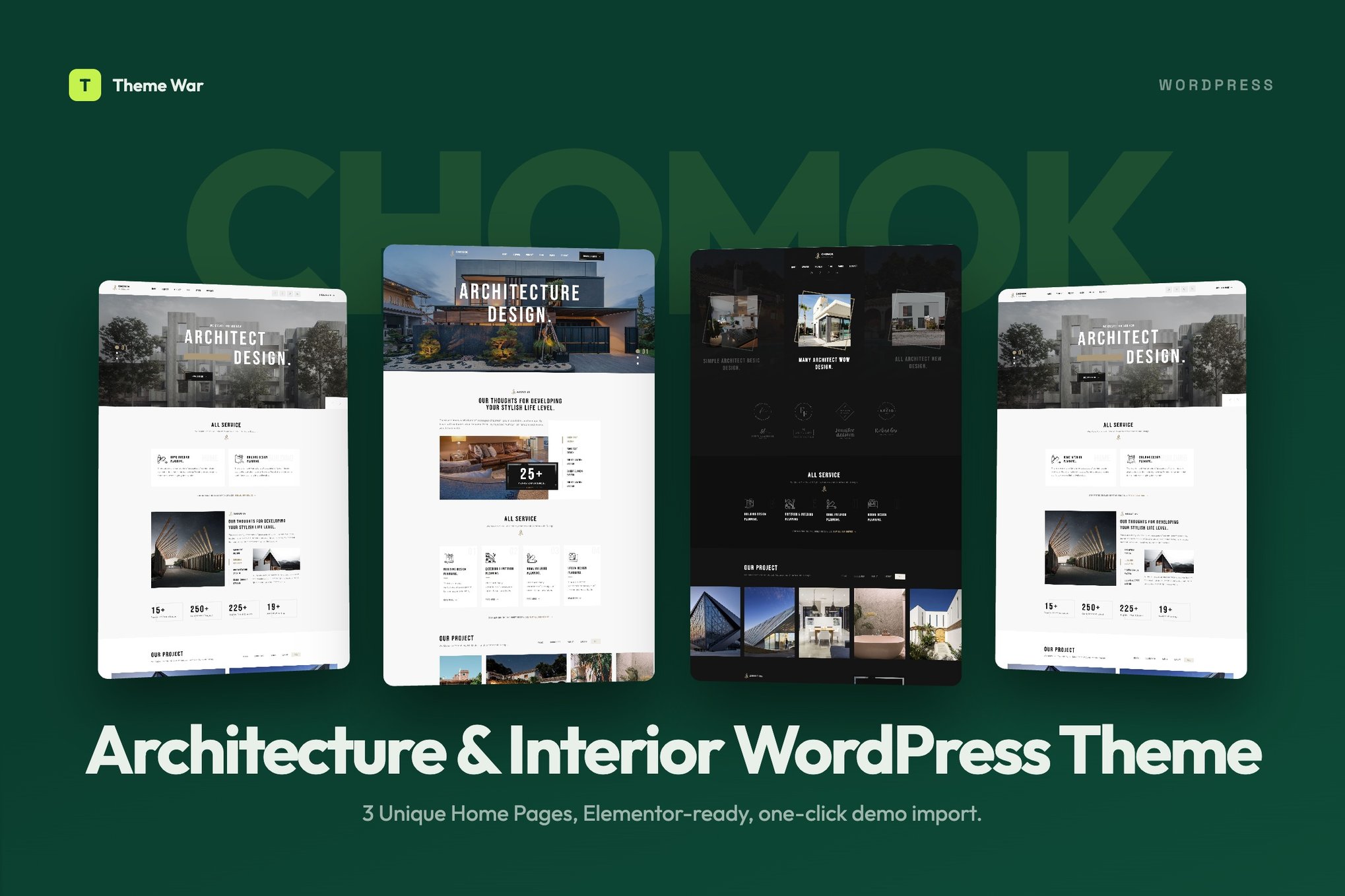 Chomok - Modern Architecture & Interior WordPress 1.0.5