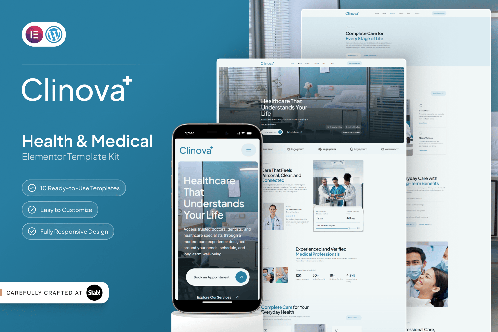 Clinova - Health & Medical Elementor Template Kit