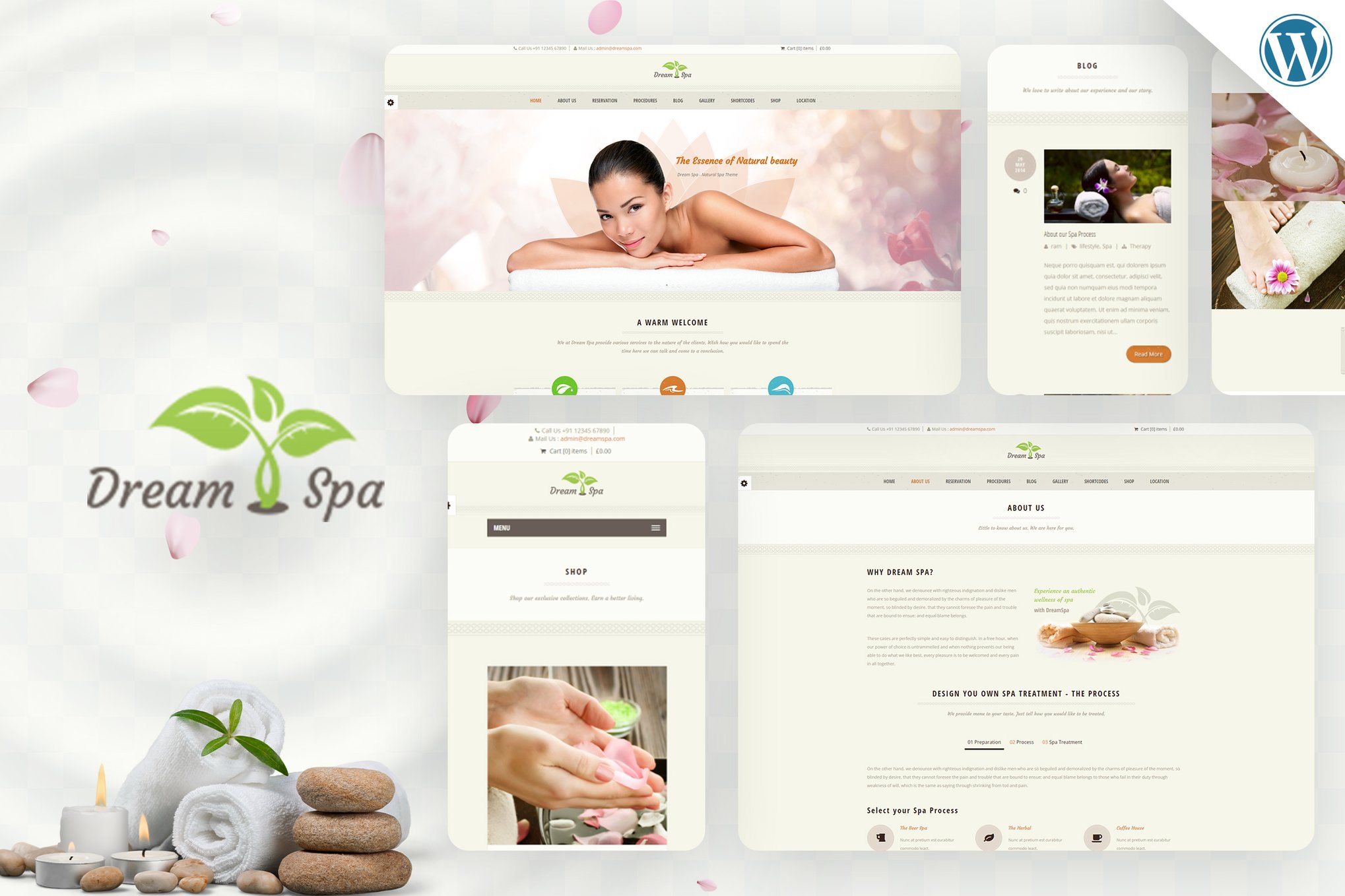 Dream Spa - Salon WordPress 4.9