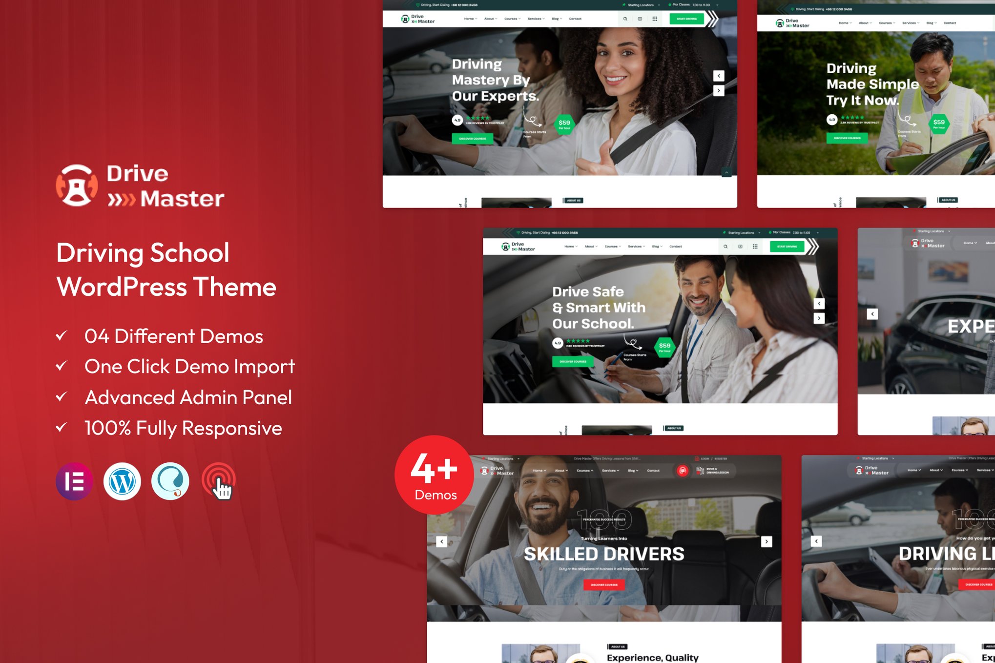 Drive Master - Driving School WordPress Theme 1.0