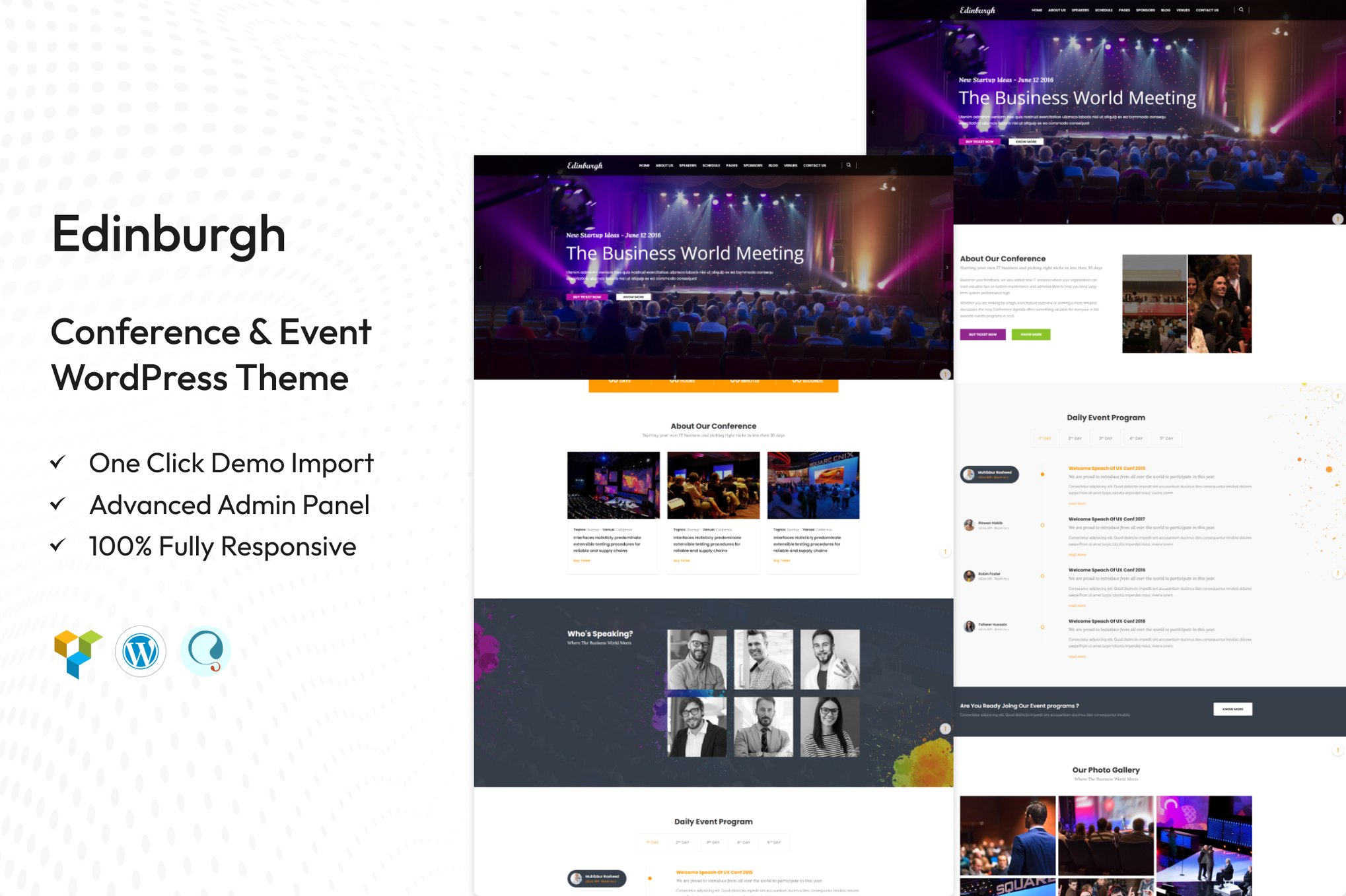 Edinburgh - Conference & Event WordPress Theme 2.2