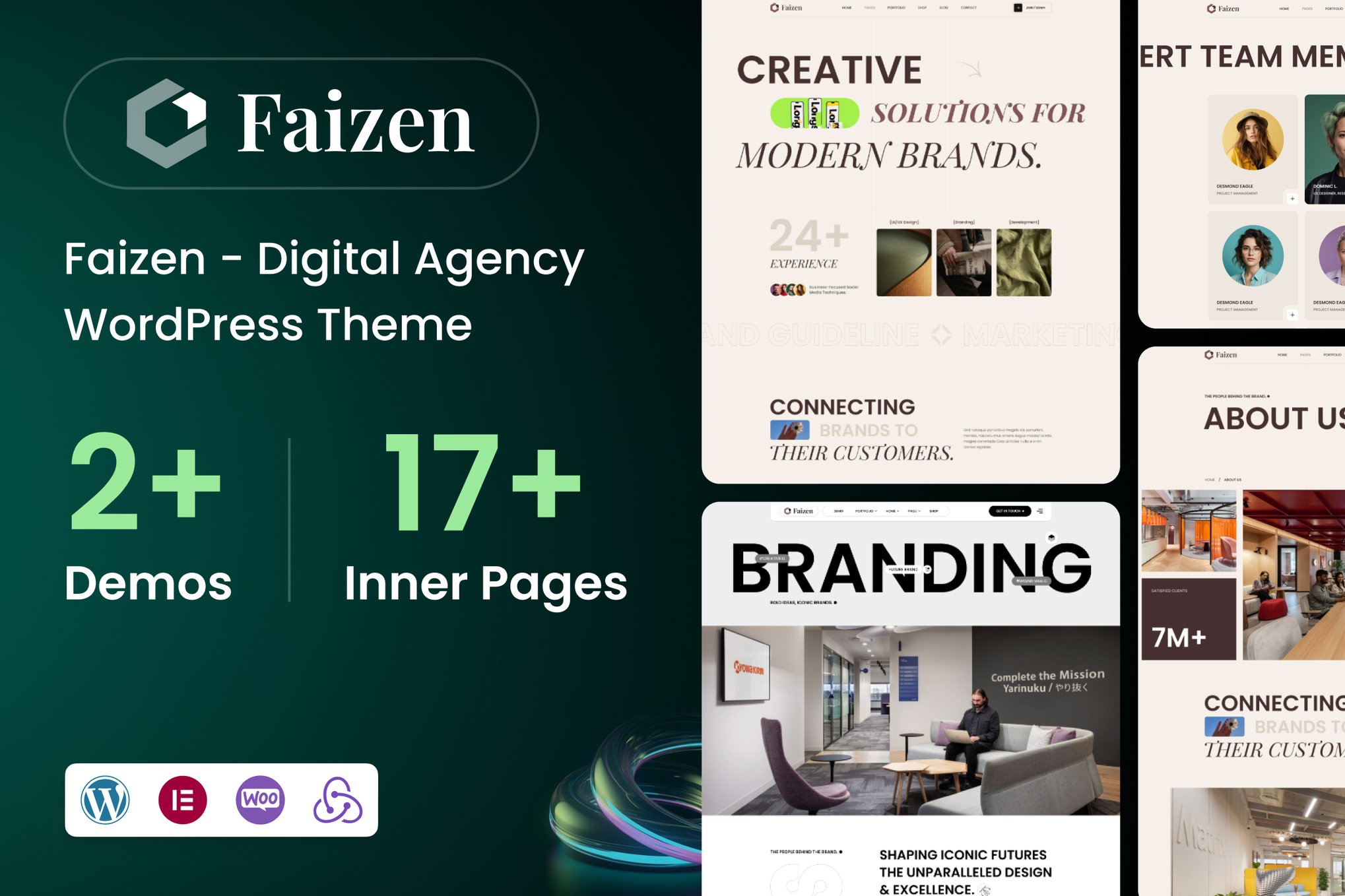 Faizen – Digital Agency WordPress Theme 1.0.0