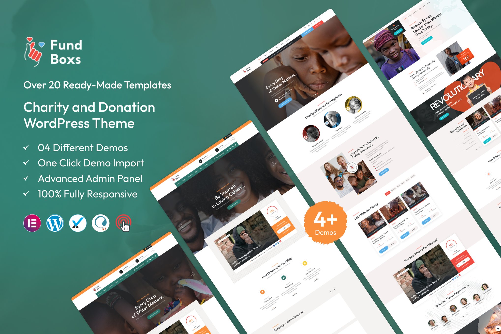 Fundboxs - Charity & Donation WordPress Theme 1.3