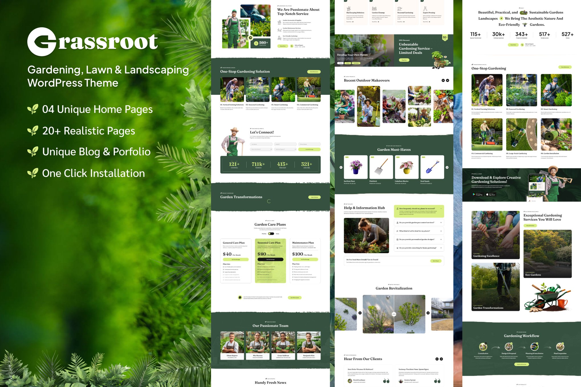 GrassRoot - Landscape Gardening WordPress Theme 1.0.5