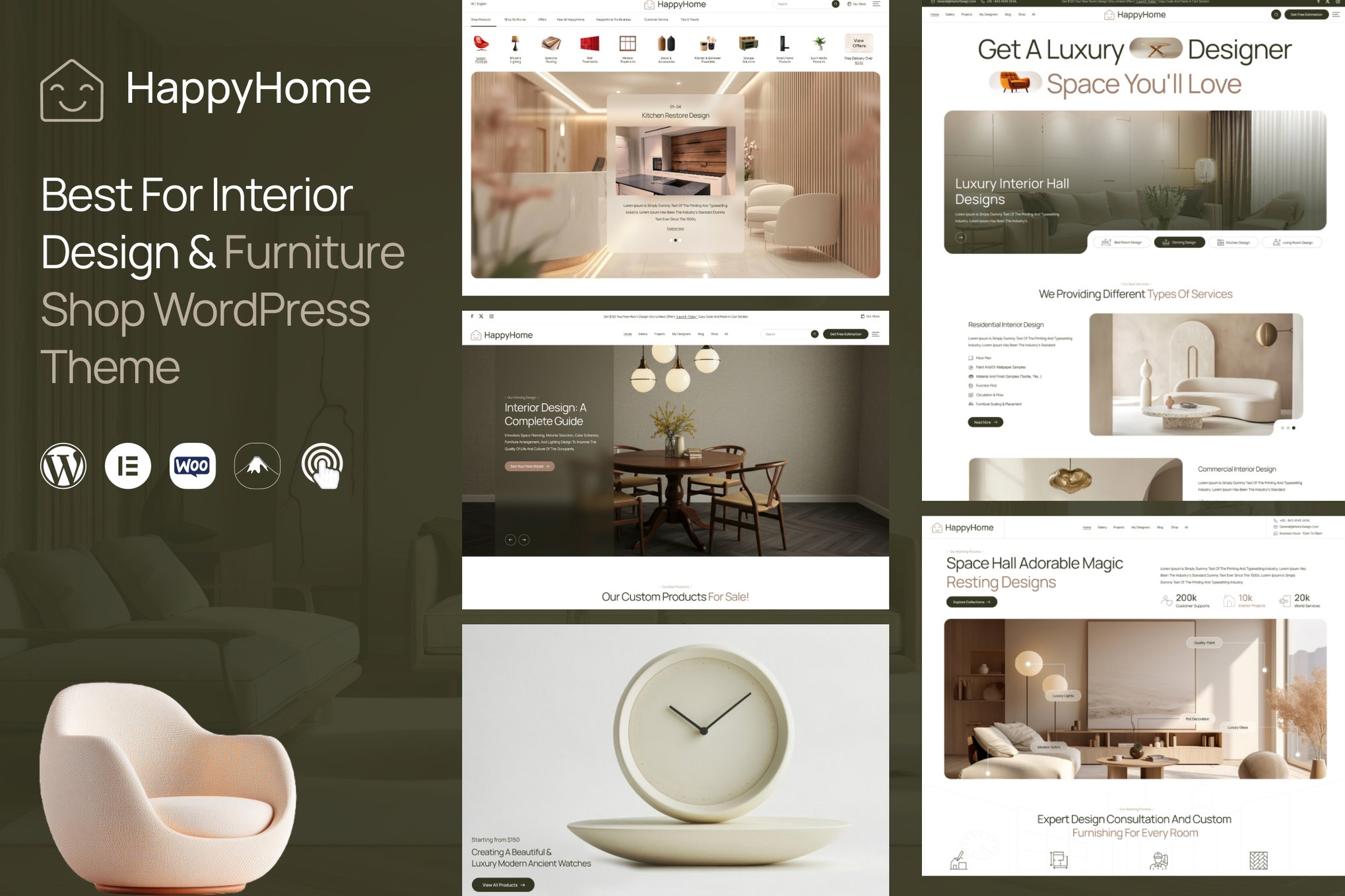Happyhome - Interior Design  WordPress Theme 1.0.3