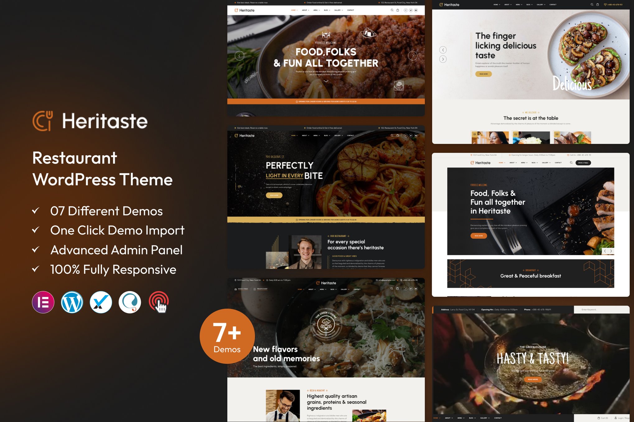 Heritaste - Restaurant WordPress Theme 1.5