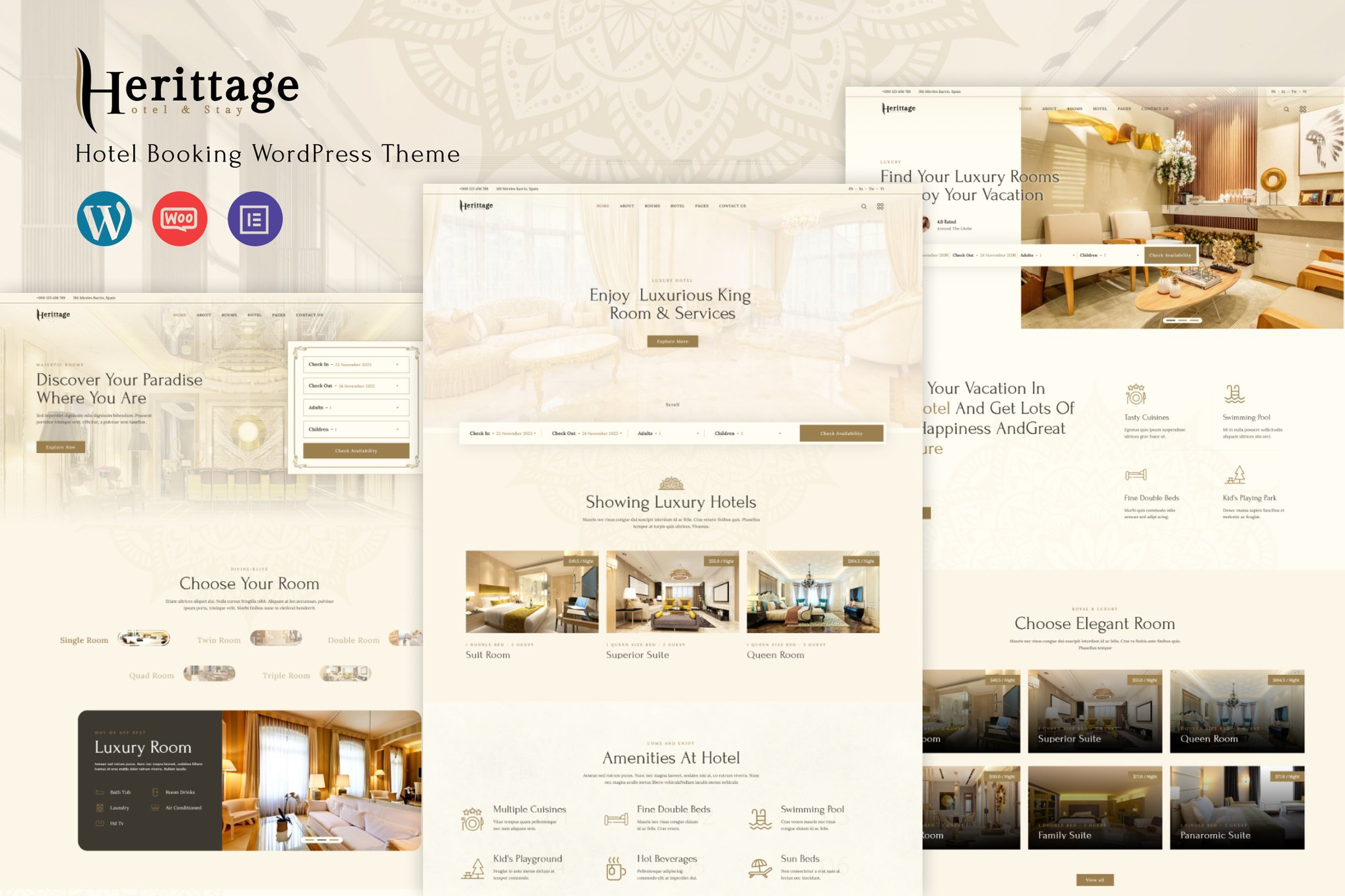 Herittage - Hotel Booking WordPress Theme 1.1.0