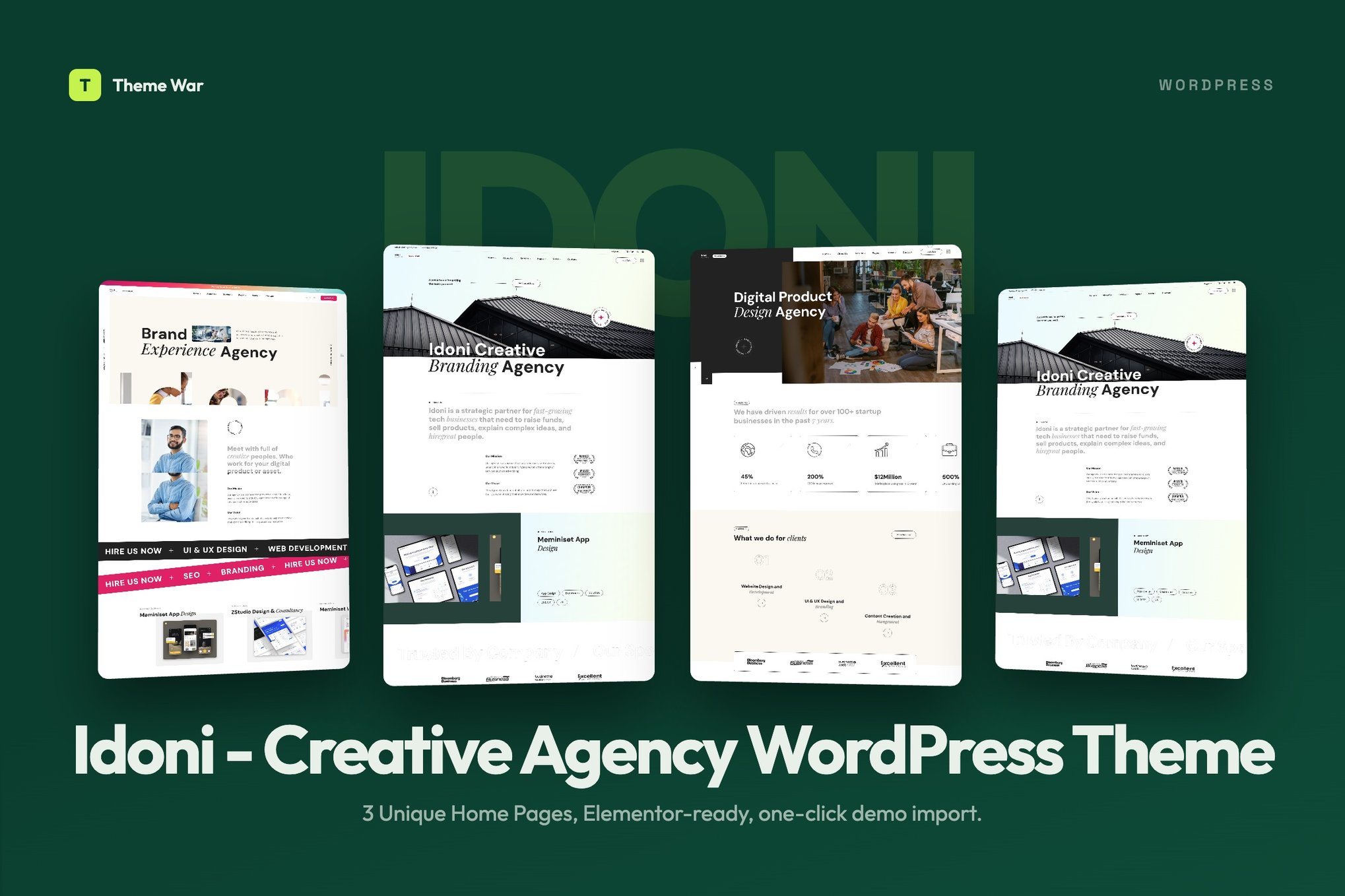 Idoni - Creative Agency WordPress Theme 1.0.4