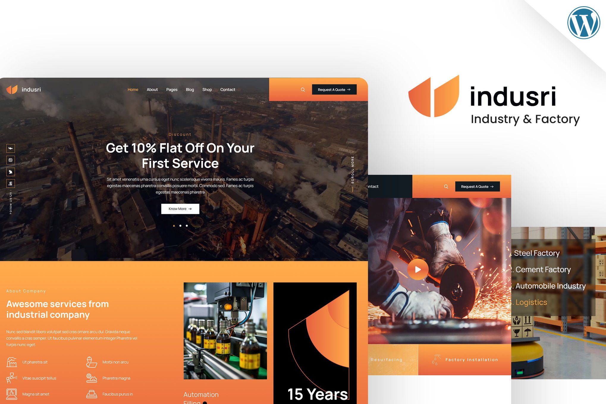 Indusri - Industrial & Factory WordPress Theme 1.1.3