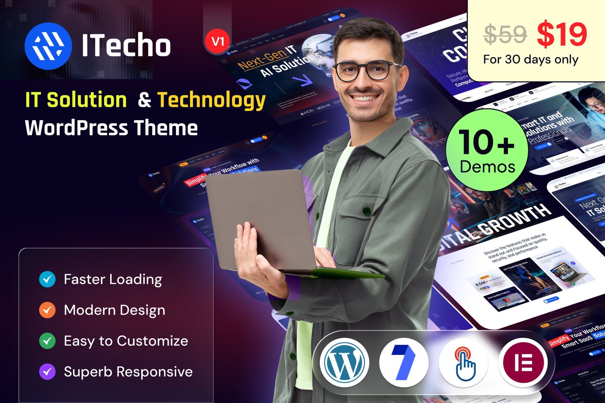 ITecho - IT Solutions & Technology WordPress Theme 1.0.0