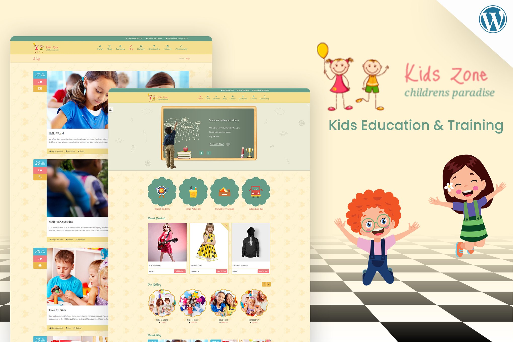 Kids Zone - Children WordPress Theme 6.9