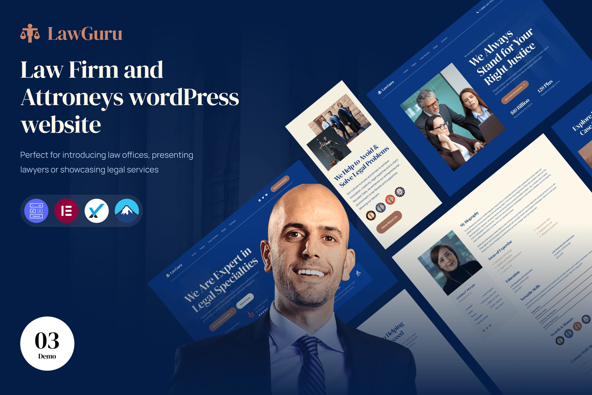 LawGuru - Law Firm and Attorney WordPress Theme 1.0.0