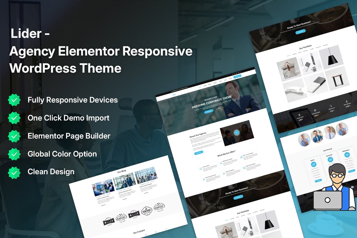 Lider - Agency, Corporate WordPress Theme 3.0.2