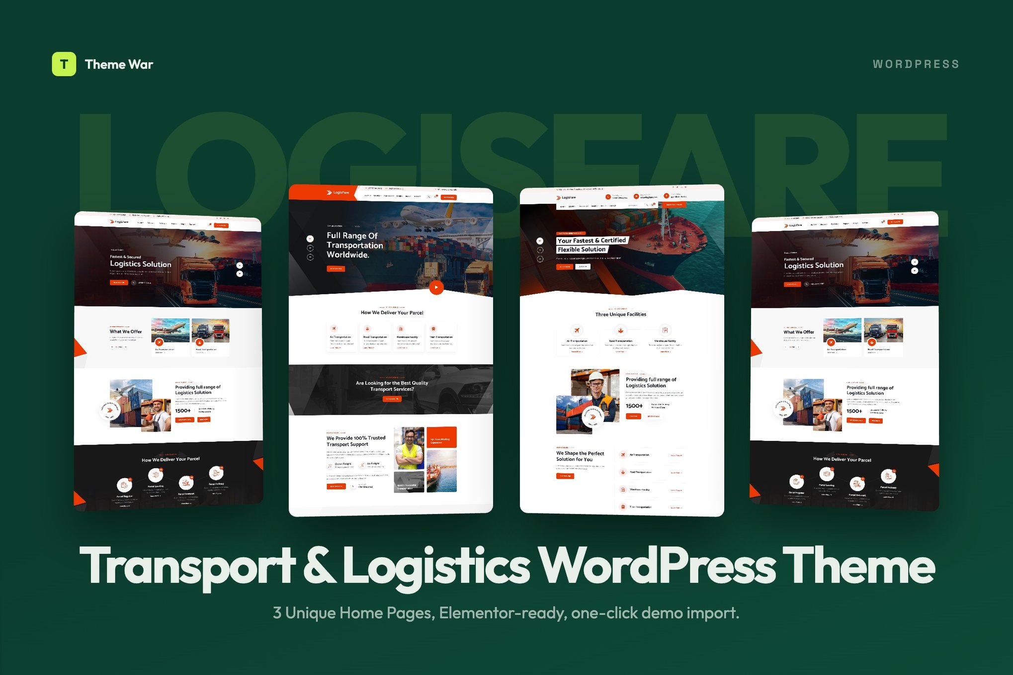 LogisFare - Transport & Logistics WordPress Theme 1.5
