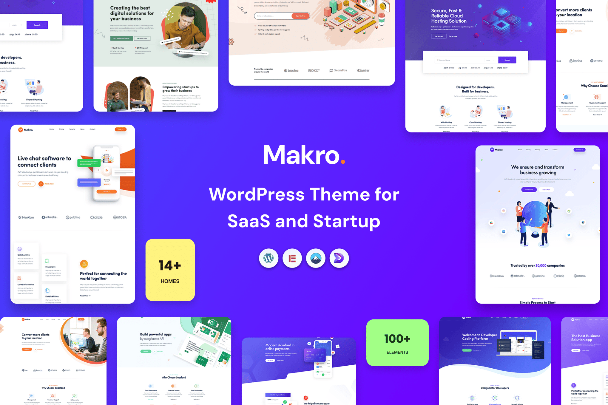 Makro – SaaS, Startup & Software WordPress Theme 1.3.5