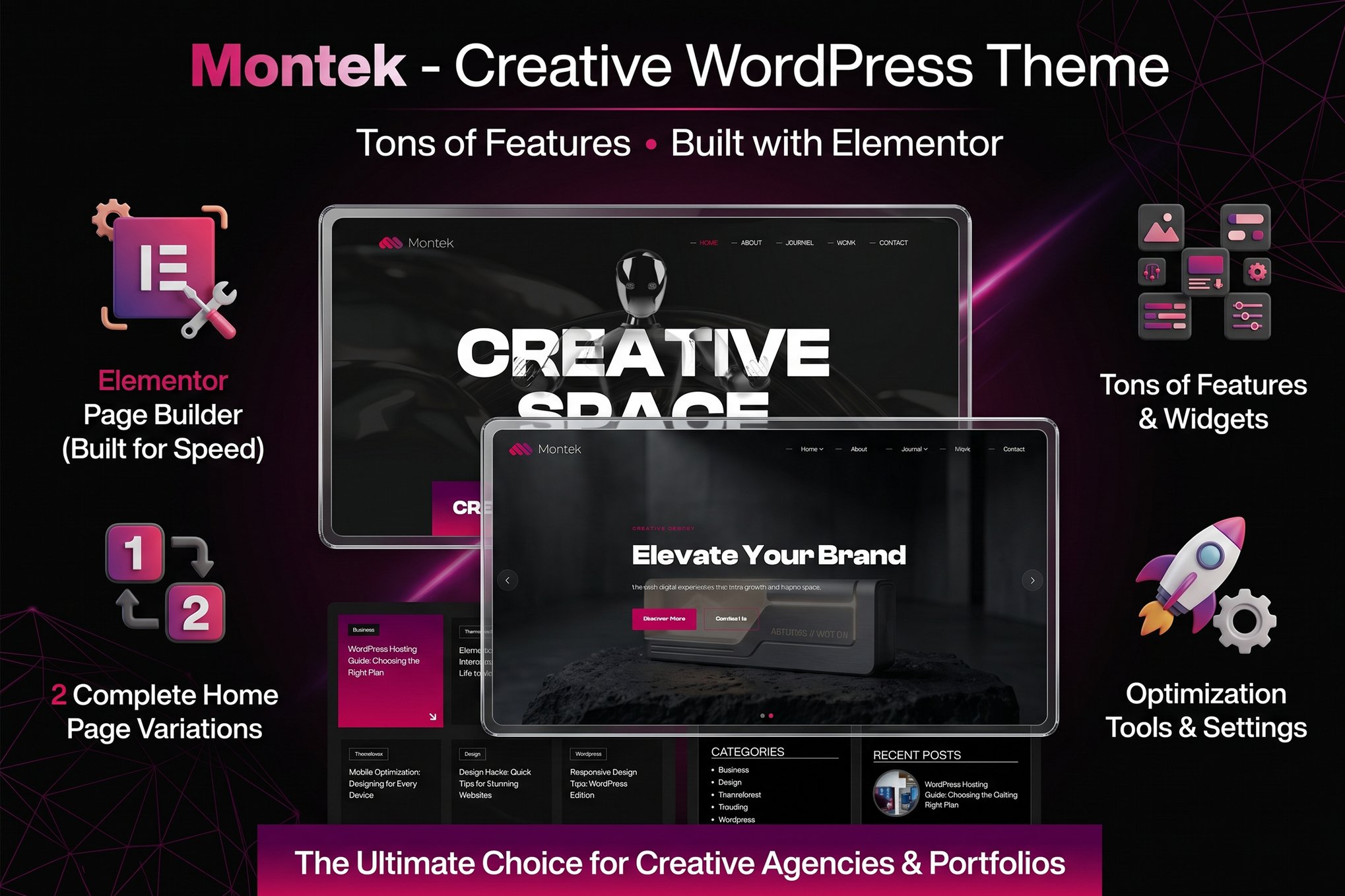 Montek - Creative Wordpress Theme 1.0.