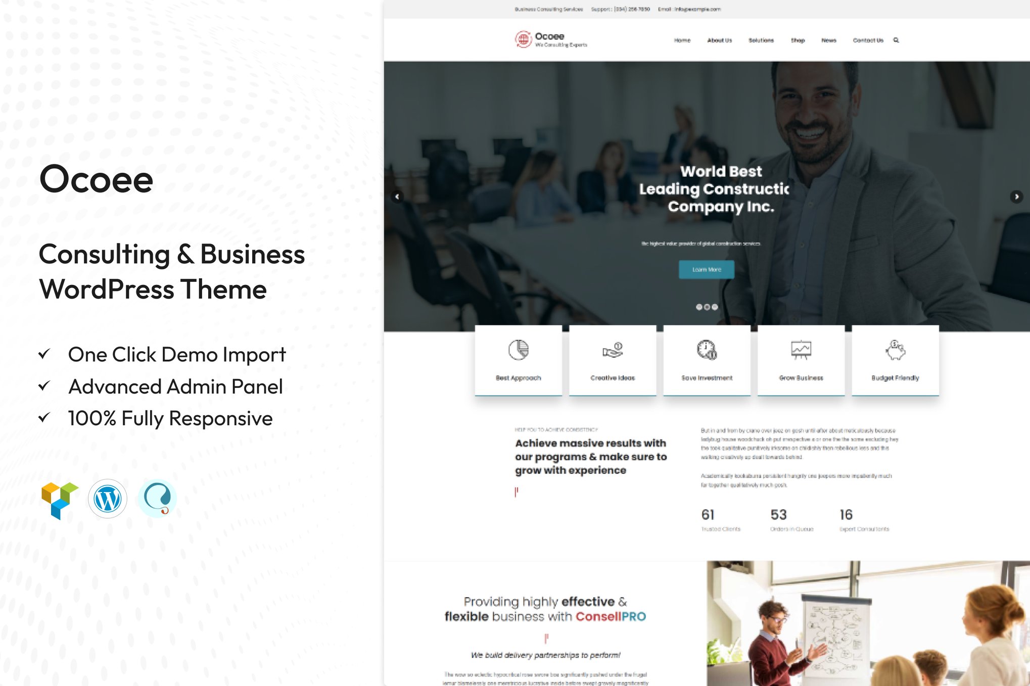 Ocoee - Consulting & Business WordPress Theme 2.0