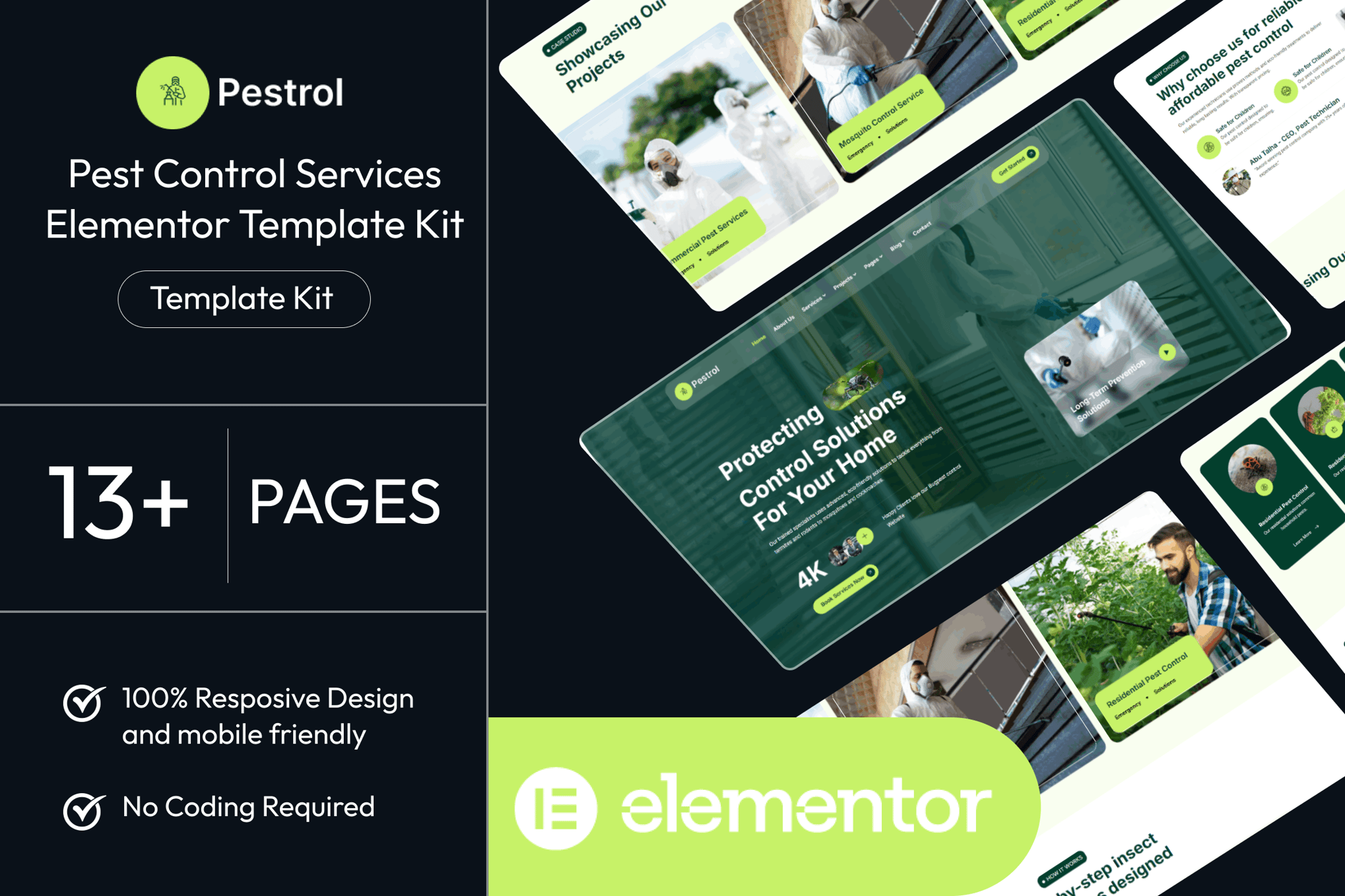 Pestrol - Pest Control Services Elementor Template Kit