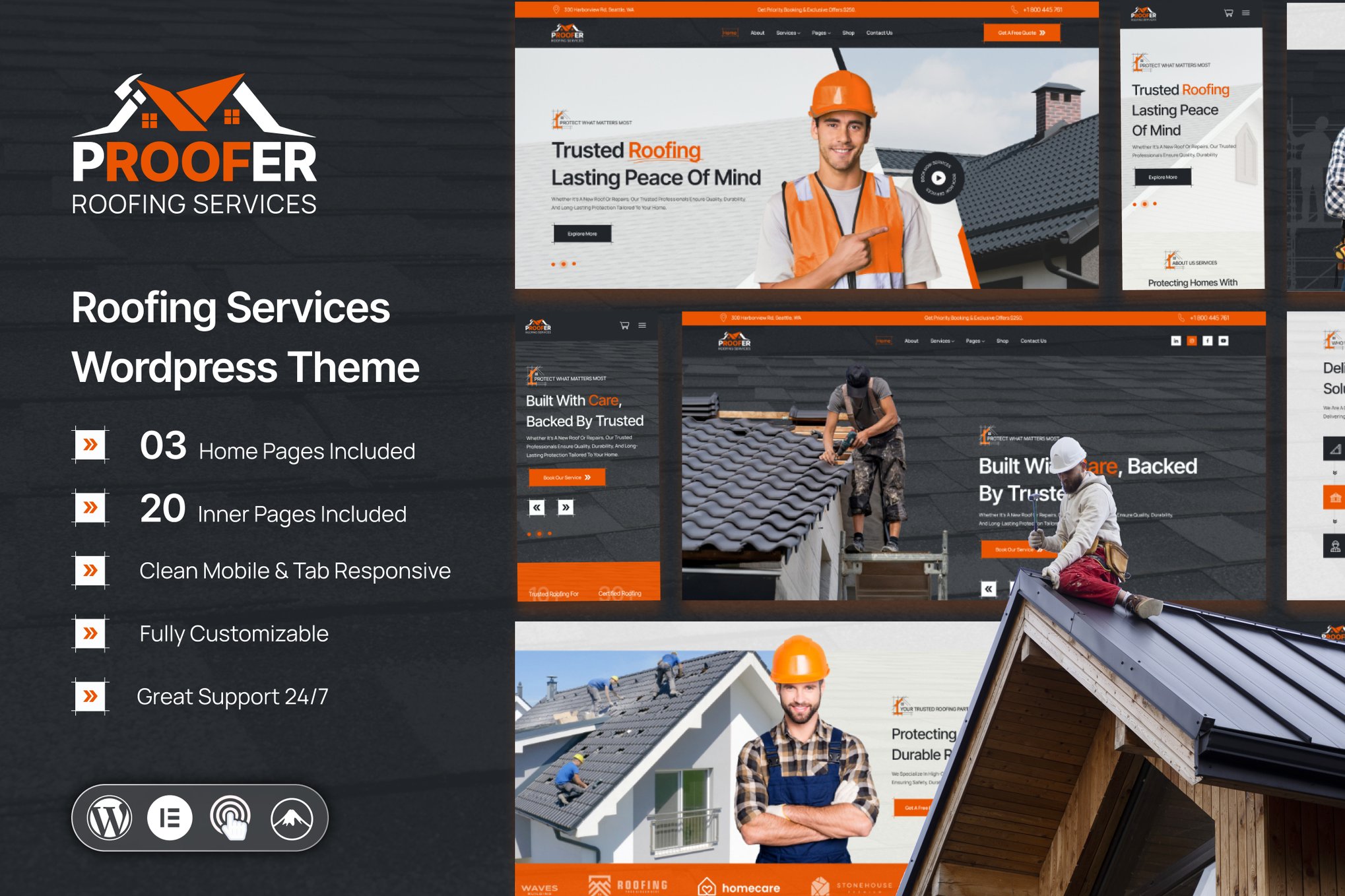Proofer - Roofing Company WordPress Theme 1.0.2