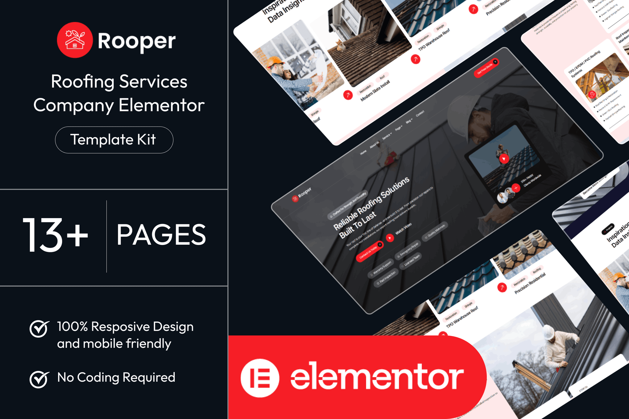 Rooper - Roofing Services Elementor Template Kit