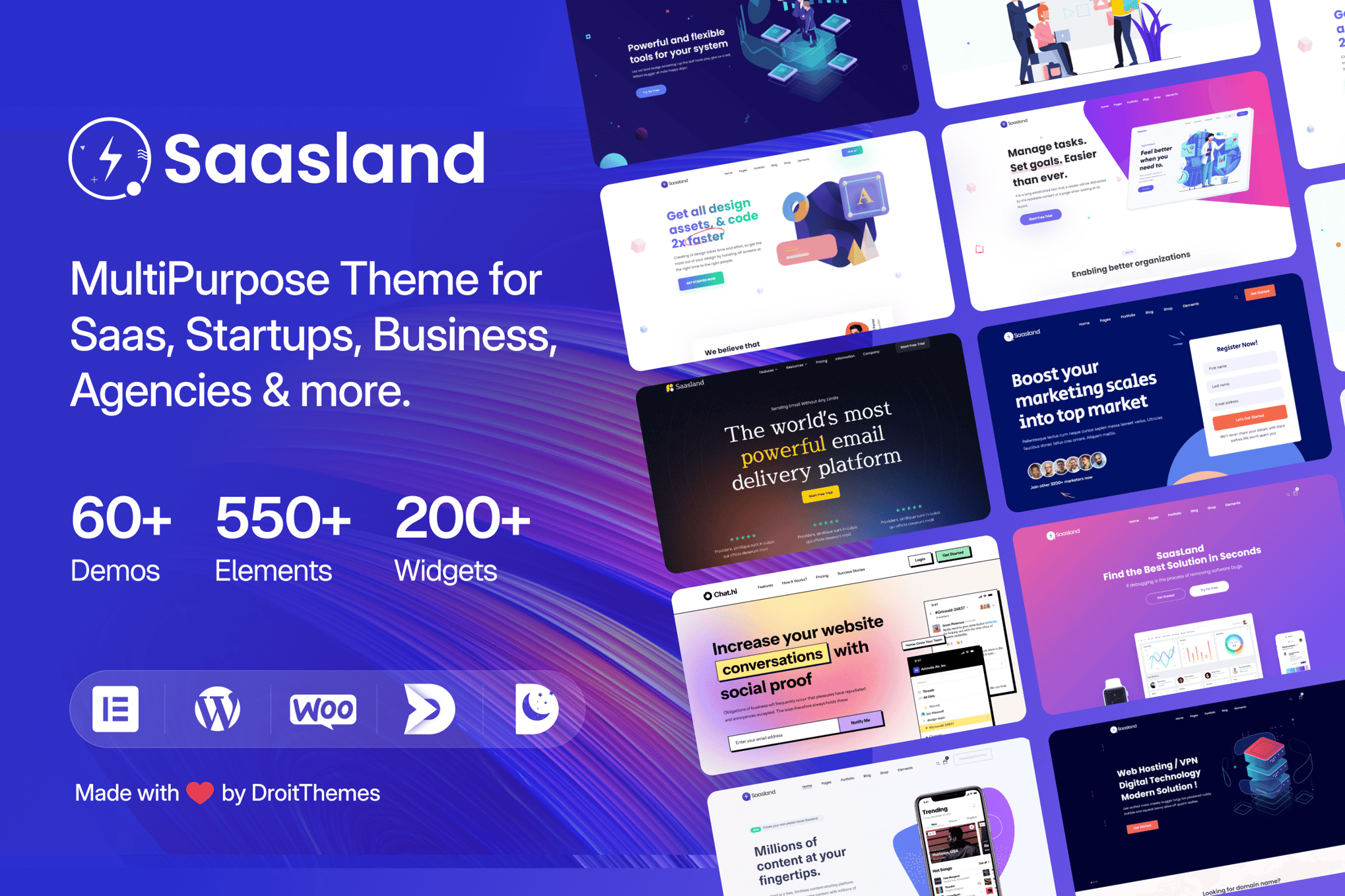 SaasLand – SaaS & Startup WordPress Theme 3.7.8