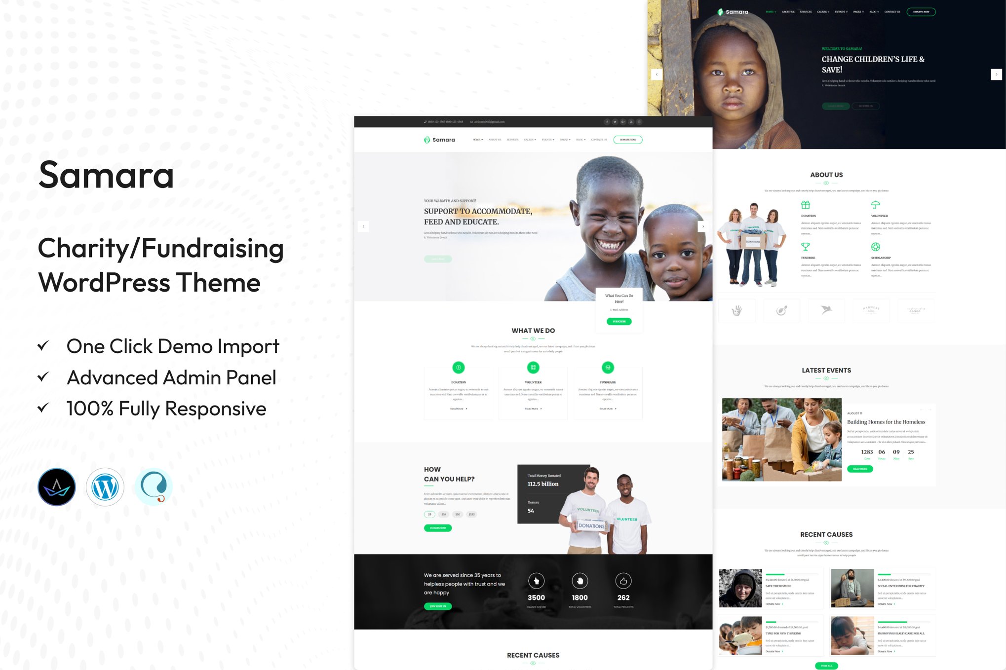 Samara - Charity Fundraising WordPress Theme 2.7
