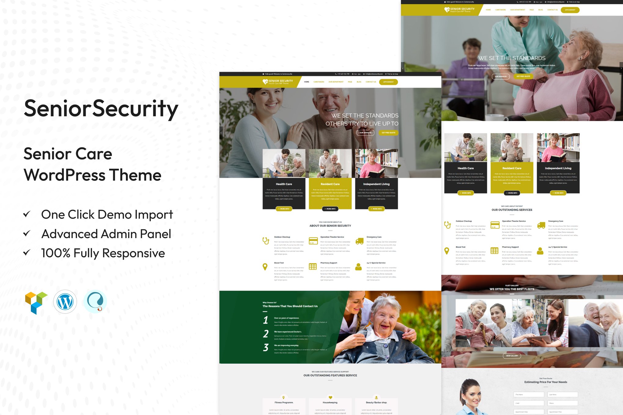 Senior Security - Senior Care WordPress Theme 1.9