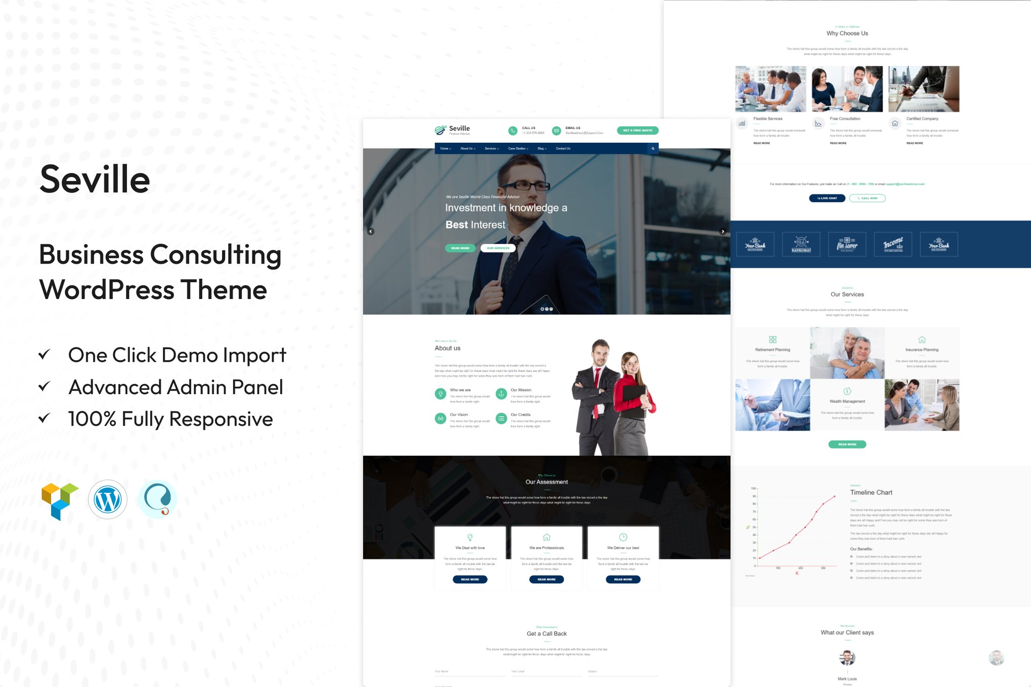 Seville -Business Consulting WordPress Theme 2.1