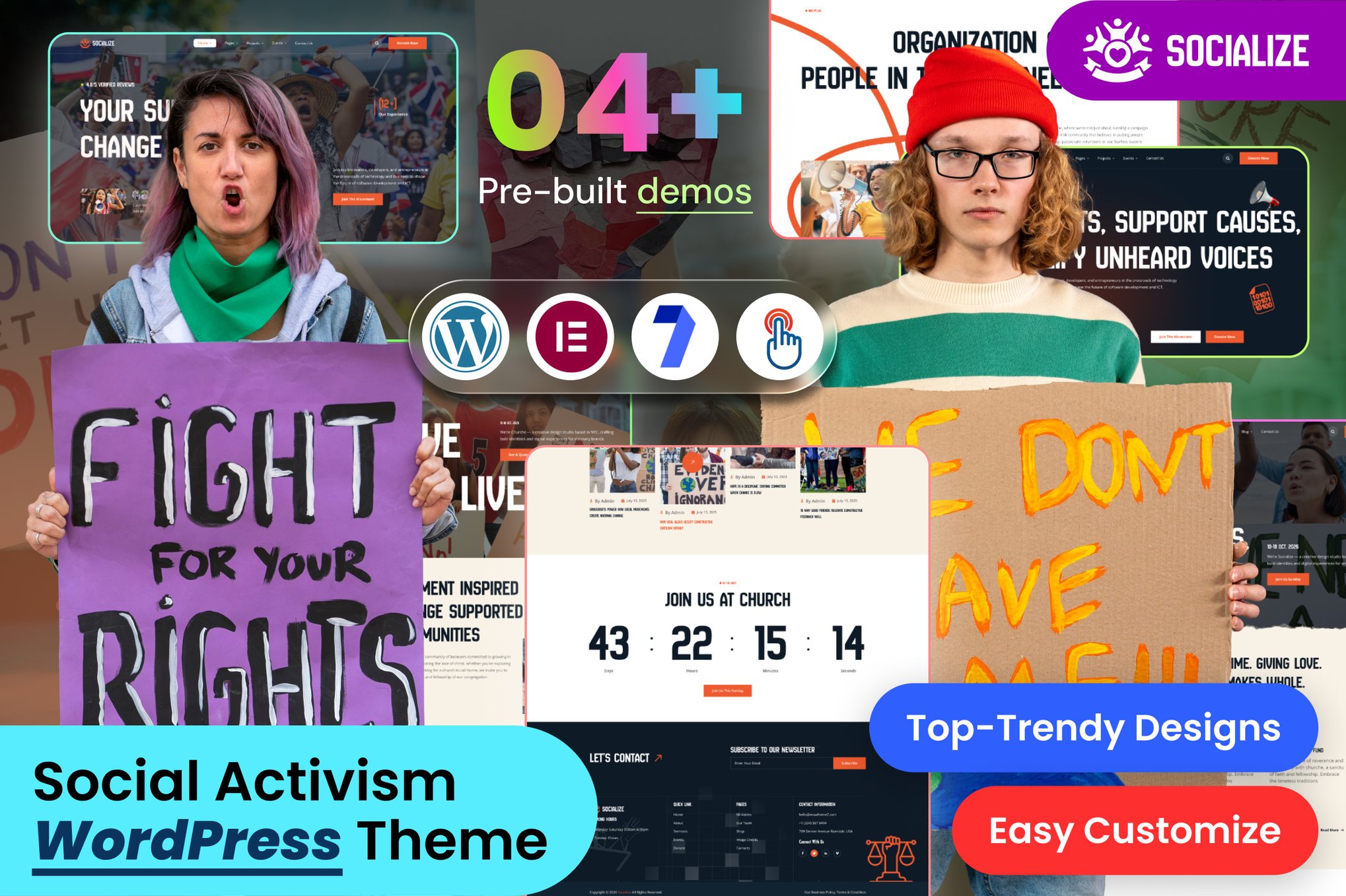 Socialize – Social Activism & NGO WordPress Theme 1.0.0