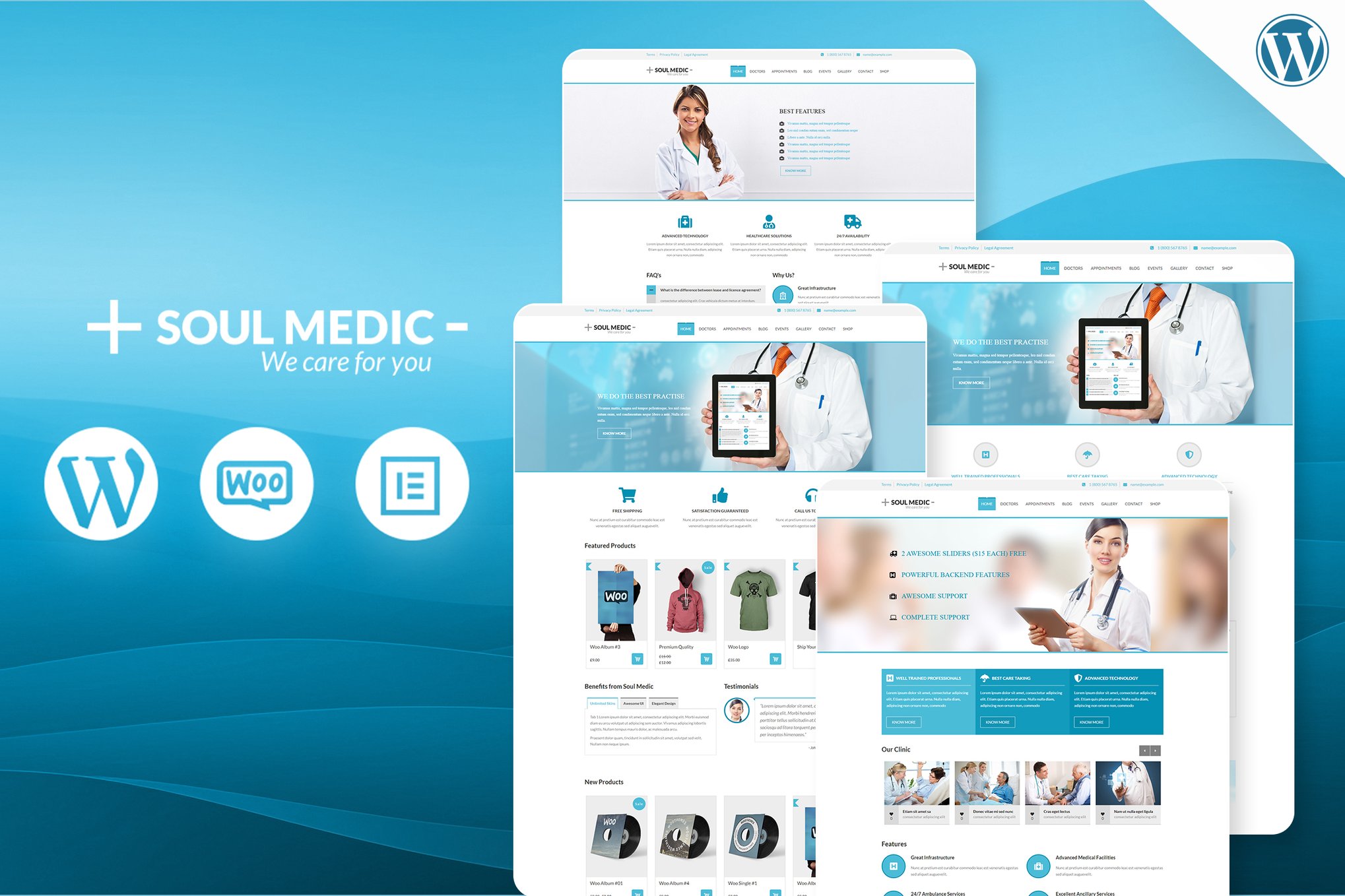 SoulMedic | Hospital & Doctor WordPress Theme 5.8