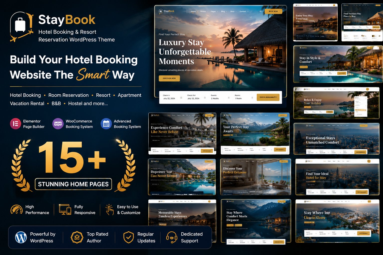 StayBook - Hotel Booking WordPress Theme 1.0.0