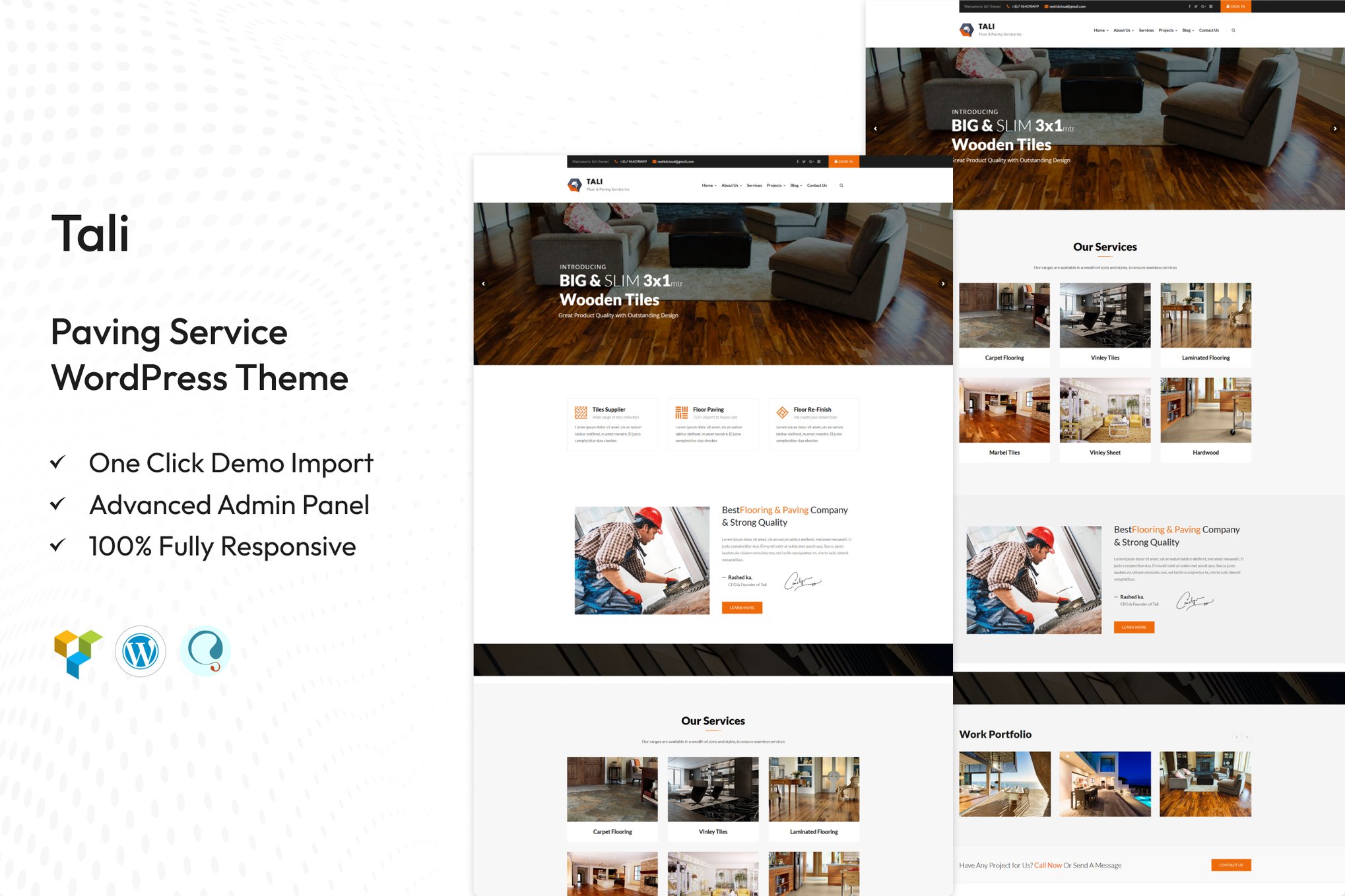 Tali - Paving Service WordPress theme 1.9