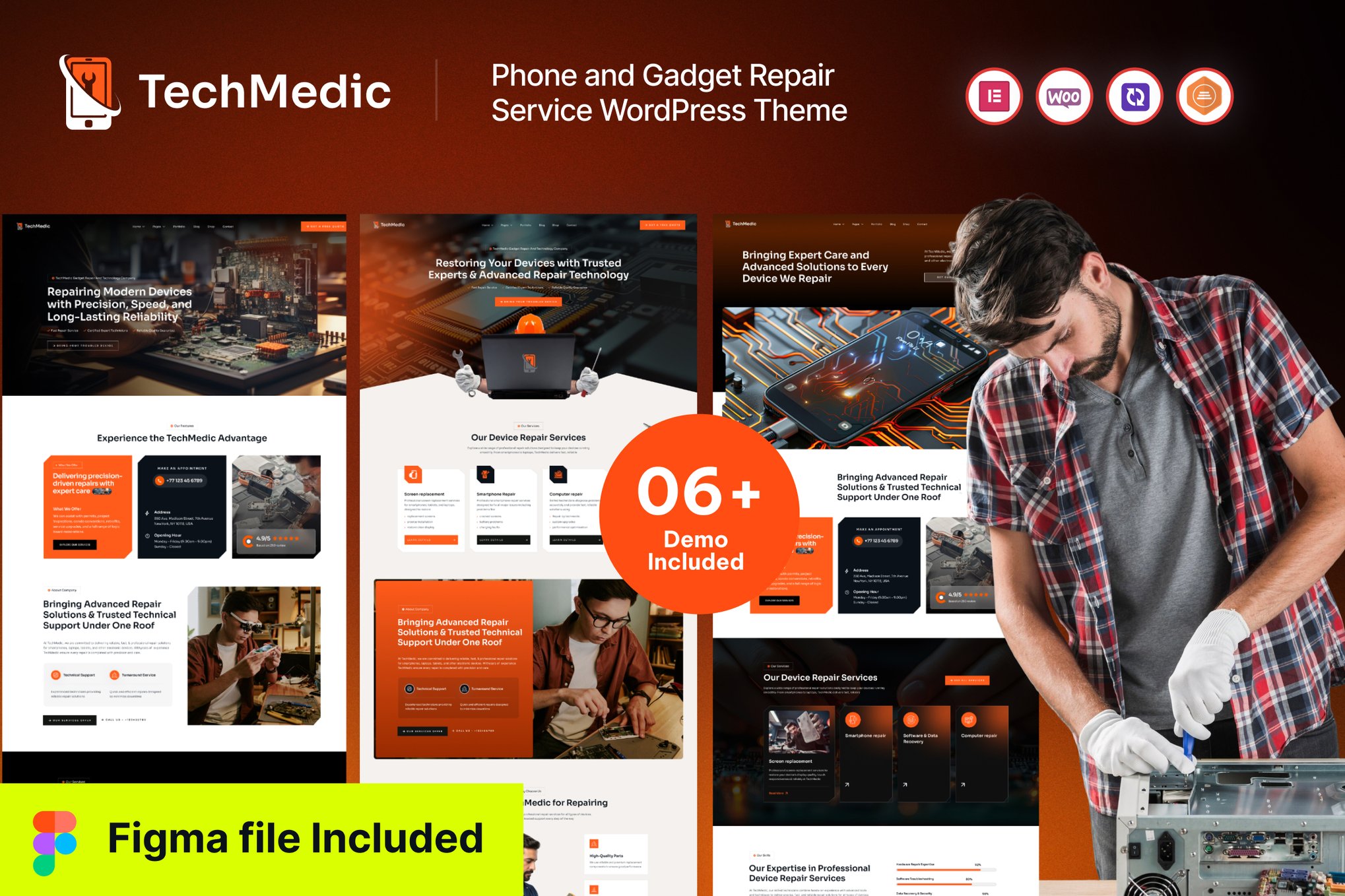 Techmedic - Phone & Gadget Repair WordPress Theme 1.0.0