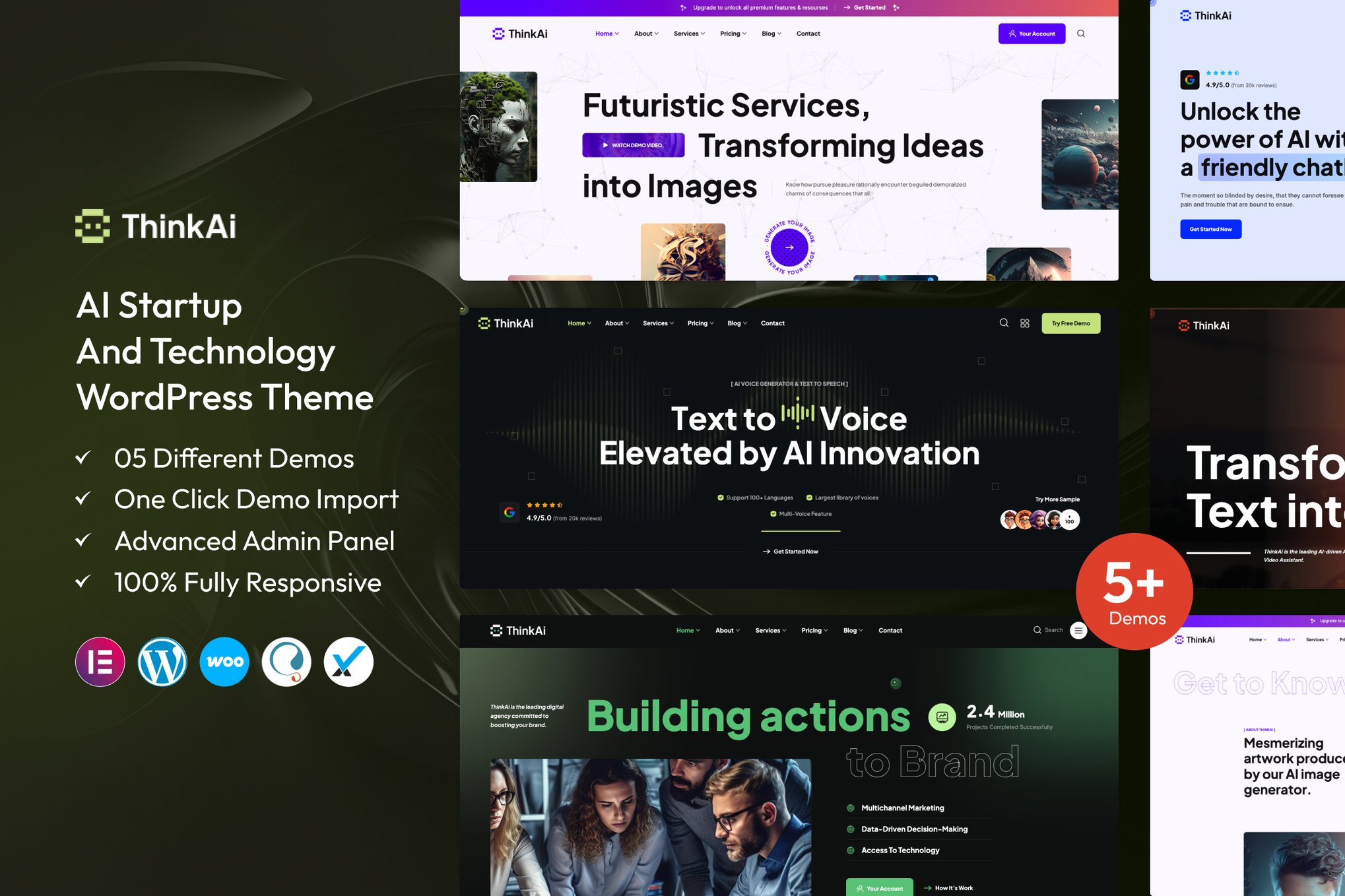 Think AI - AI Startup & Technology WordPress Theme 1.1
